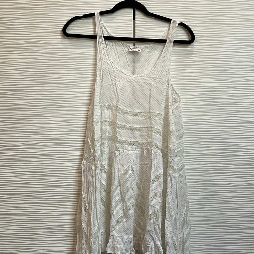 White Flowy Tank Top